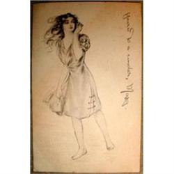 Bathing BEAUTY Postcard 1909 The D Chicago, ART#1931308