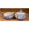 Image 1 : WEDGwood JASPERWARE Creamer and Sugar - ANTIQUE#1931311