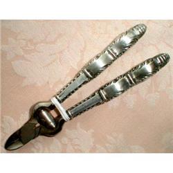 STERLING Cuticle SCISSORS Nail TRIMMERS Antique#1931322