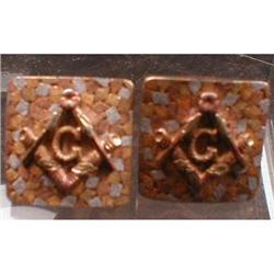 MASONIC CuffLINKS Masons COMPASS  Square #1931330