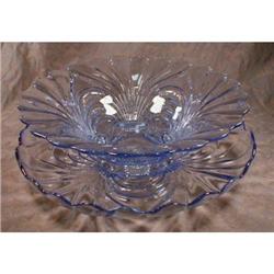 CAPRICE Blue LARGE Bowl+Plate Moonlight Blue   #1931338