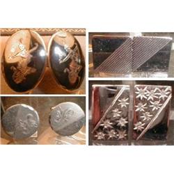 STERLING Silver CUFFlinks -4- pairs #1931360