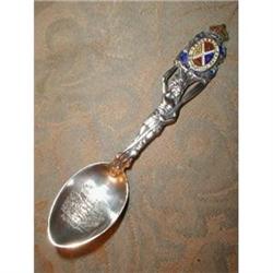 MONTREAL Souvenir STERLING Enamel SPOON #1931391
