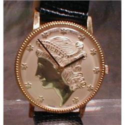 Jean MARC Gold Piece Watch LIBERTY Head SWISS #1931403