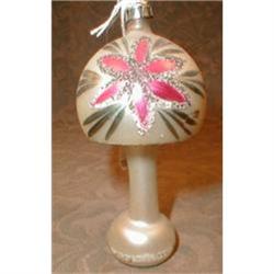 Lamp CHRISTMAS Ornament GLASS w/ Sparkles #1931411