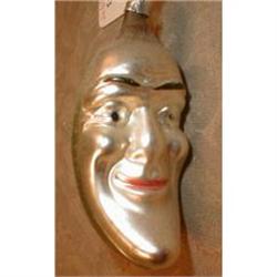 MOON Christmas ORNAMENT Hand Painted ANTIQUE #1931422