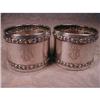 Image 1 : SILVER Napkin RINGS Pair (2) .800 Germany #1931427
