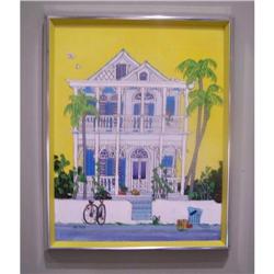 Whimsical Painting of Historical Home in Key #1931489