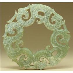 Jade Ring w/ Open Work Carving #1931495