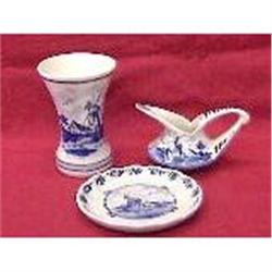 Nice Delft vase and pitcher and plate #1931540