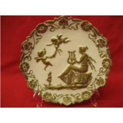 Round French Bisque Plaque #1931620