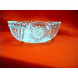 EUROPIAN CUT GLASS NAPPY (SMALL BOWL-NUT DISH) #1931643
