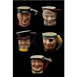 Set (5) Miniature Sandland Character Jugs #1931670