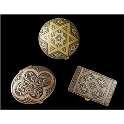 Lot of Three Vintage Miniature Pill Boxes #1931675