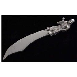 Silver 0.900 Letter Opener with Chinese Figure #1931695