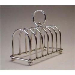 Silver Plate Toast Rack Ball Feet #1931750