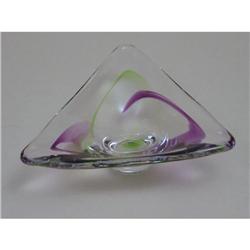 Modern Art Glass Bowl signed Max Verboeket #1931760