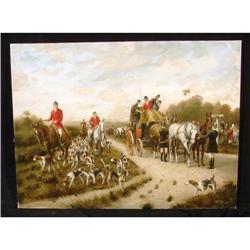 Quaint English Hunting Scene #1931776