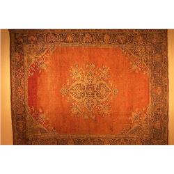 13211  Antique Wool Turkish Oushak Rug #1931812