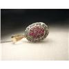 Image 1 : 18K Pink Rose Gold Diamond Ruby Pendant #1932106