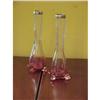 Image 1 : PR OF ENGLISH CRANBERRY TO CLEAR BUD VASES #1932481