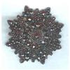 Image 1 : Garnet Brooch c1900 Silver backed. #1932570