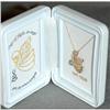 Image 1 : 10K Gold Angel Necklace  in frame box  #1932767