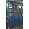 Image 1 : PRIMITIVE BLUE MILK PAINT LINEN PRESS BOOKCASE #1932856