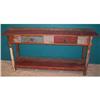 Image 1 : ANTIQUE RUSTIC PRIMITIVE CONSOLE SOFA TABLE #1932870
