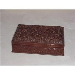 Large Carved Wood Box Sku1893 #1939243