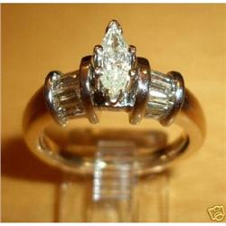 14K Yellow Gold Diamond Engagement Ring #1939480
