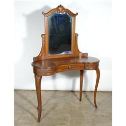 ANTIQUE FRENCH VICTORIAN LADIES DRESSING VANITY#1939486