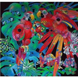 Birds of Paradise Hand Embellished by Jiang #1939516