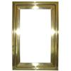 Image 1 : Rectangular Polished Brass Bistro Mirror #1963504