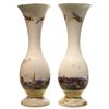 Image 1 : Pair Porcelain Vases with Waterfront Motif #1963523