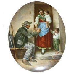 Antique Setzer Signed KPM Porcelain Plaque #1963531