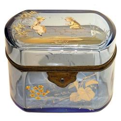 Enamelled Venetian Glass Jewelry Box #1963555