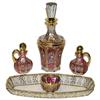 Image 1 : Bohemian Glass Perfume Vanity Set #1963562
