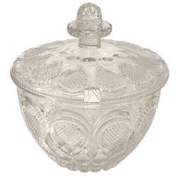 Bohemian Cut Glass Punch Bowl or Tureen #1963572