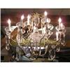 Image 1 : 10-Light Pewter Crystal Electrified Chandelier #1963632