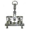 Image 1 : Napoleonic French Sterling Cruet Stand #1963673