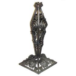 Art Deco Iron Table Lamp After Edgar Brandt #1963681
