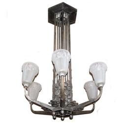 Art Deco Chandelier Manner of Paul Kiss #1963682