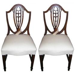 Pair Shield Back Hepplewhite Side Chairs #1963698
