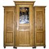 Image 1 : Antique Pine Classical Triple Armoire  #1963704