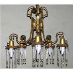 Victorian Neoclassical Crystal Chandelier #1963720