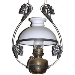 Arts & Crafts Kerosene Hanging Lamp #1963724
