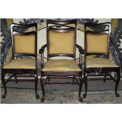 Antique Armchair & 2 Matching Side Chairs #1963725