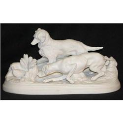 Bisque Parian Hunting Dog Figurine After MENE #1963743