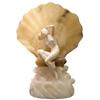 Image 1 : Alabaster & Marble Figural Seashell Lamp #1963786